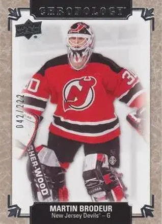 2018-19 Upper Deck Chronology #30 - Martin Brodeur - New Jersey Devils