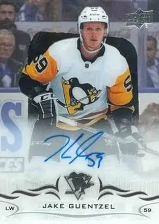 2018-19 Upper Deck Clear Cut #CC-JG - Jake Guentzel - Pittsburgh Penguins