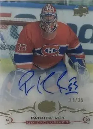 2018-19 Upper Deck Clear Cut - Base Autographs UD Exclusives #CC-PR - Patrick Roy - Montreal Canadiens