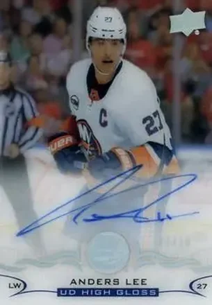 2018-19 Upper Deck Clear Cut - Base Autographs UD High Gloss #CC-AL - Anders Lee - New York Islanders