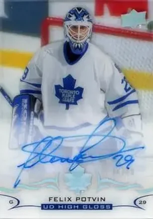 2018-19 Upper Deck Clear Cut - Base Autographs UD High Gloss #CC-FP - Felix Potvin - Toronto Maple Leafs