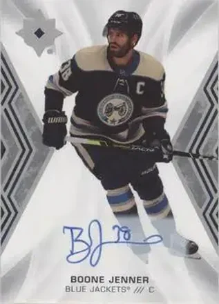 2021-22 Upper Deck Ultimate Collection - Autographs #18 - Boone Jenner - Columbus Blue Jackets