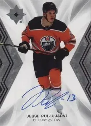 2021-22 Upper Deck Ultimate Collection - Autographs #41 - Jesse Puljujarvi - Edmonton Oilers