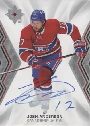 2021-22 Upper Deck Ultimate Collection - Autographs #75 - Josh Anderson - Montreal Canadiens