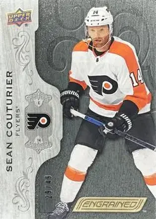 2018-19 Upper Deck Engrained - Black #12 - Sean Couturier - Philadelphia Flyers