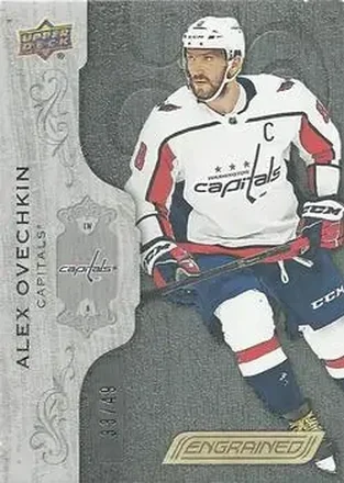 2018-19 Upper Deck Engrained - Black #20 - Alex Ovechkin - Washington Capitals