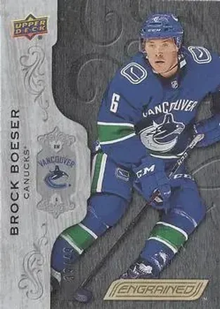 2018-19 Upper Deck Engrained - Black #23 - Brock Boeser - Vancouver Canucks