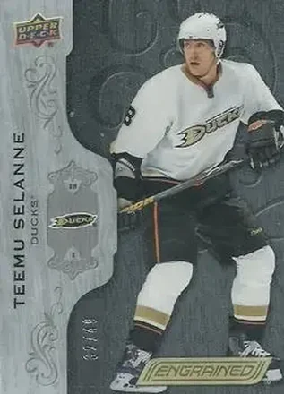 2018-19 Upper Deck Engrained - Black #32 - Teemu Selanne - Anaheim Ducks