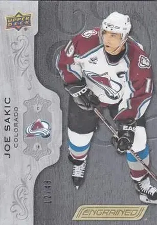 2018-19 Upper Deck Engrained - Black #38 - Joe Sakic - Colorado Avalanche
