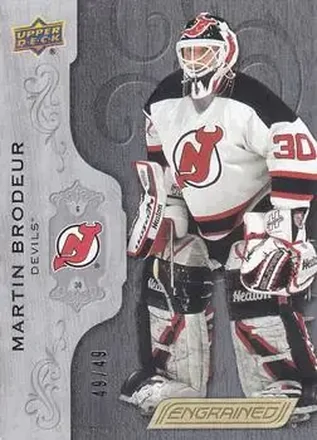 2018-19 Upper Deck Engrained - Black #48 - Martin Brodeur - New Jersey Devils