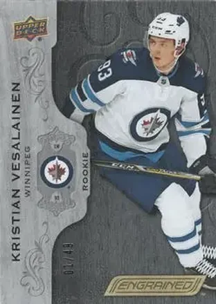 2018-19 Upper Deck Engrained - Black #56 - Kristian Vesalainen - Winnipeg Jets