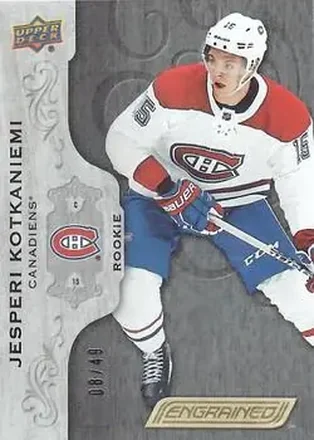 2018-19 Upper Deck Engrained - Black #65 - Jesperi Kotkaniemi - Montreal Canadiens