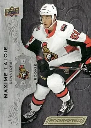 2018-19 Upper Deck Engrained - Black #94 - Max Lajoie - Ottawa Senators