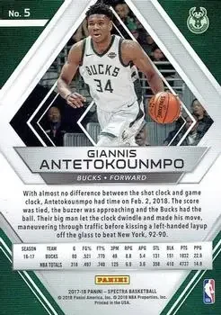 Back of Giannis Antetokounmpo