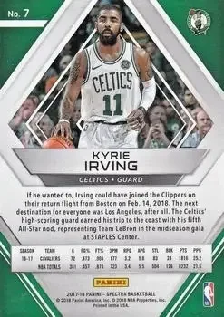 Back of Kyrie Irving