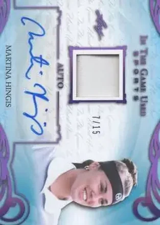 2019 Leaf In the Game Used - Purple #UA-MH1 - Martina Hingis
