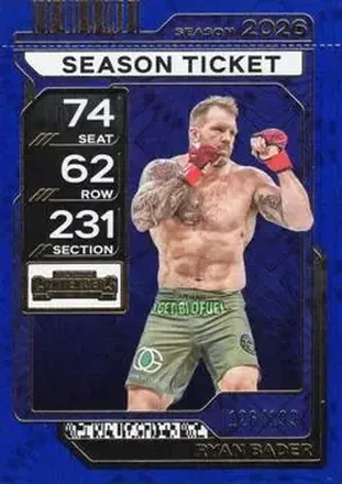2026 Panini Contenders PFL - Season Ticket Blue Fireworks #51 - Ryan Bader