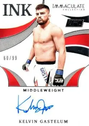 2021 Panini Immaculate Collection UFC - Immaculate Ink #II-KGS - Kelvin Gastelum