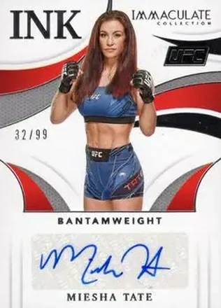2021 Panini Immaculate Collection UFC - Immaculate Ink #II-MST - Miesha Tate