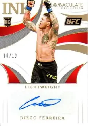 2021 Panini Immaculate Collection UFC - Immaculate Ink Gold #II-DGF - Diego Ferreira