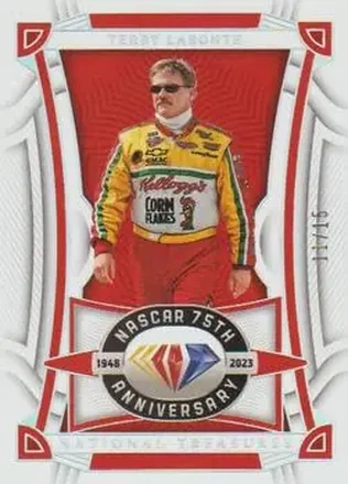 2023 Panini National Treasures - Holo Silver #49 - Terry Labonte - Hendrick Motorsports