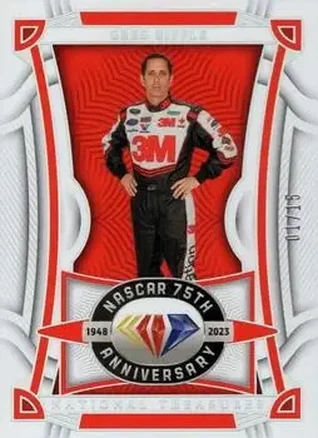 2023 Panini National Treasures - Holo Silver #62 - Greg Biffle - Roush Fenway Racing