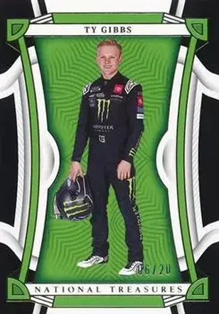 2023 Panini National Treasures - Midnight #15 - Ty Gibbs - Joe Gibbs Racing