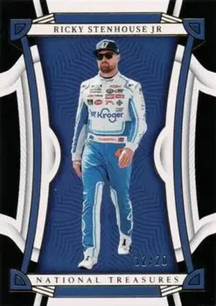 2023 Panini National Treasures - Midnight #17 - Ricky Stenhouse Jr. - JTG Daugherty Racing