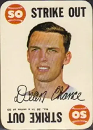 1968 Topps - Game #16 - Dean Chance - Minnesota Twins