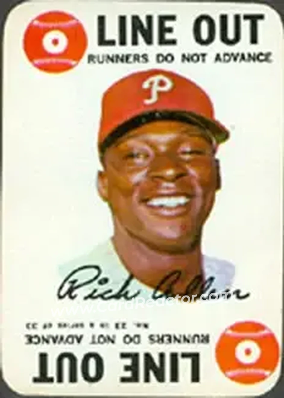 1968 Topps - Game #23 - Richie Allen - Philadelphia Phillies - Front