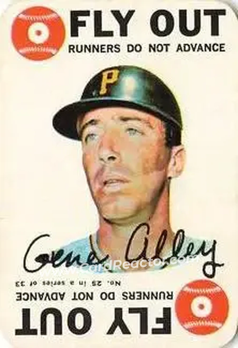 1968 Topps - Game #25 - Gene Alley - Pittsburgh Pirates - Front 1968 Topps - Game #25 - Gene Alley - Pittsburgh Pirates - Front
