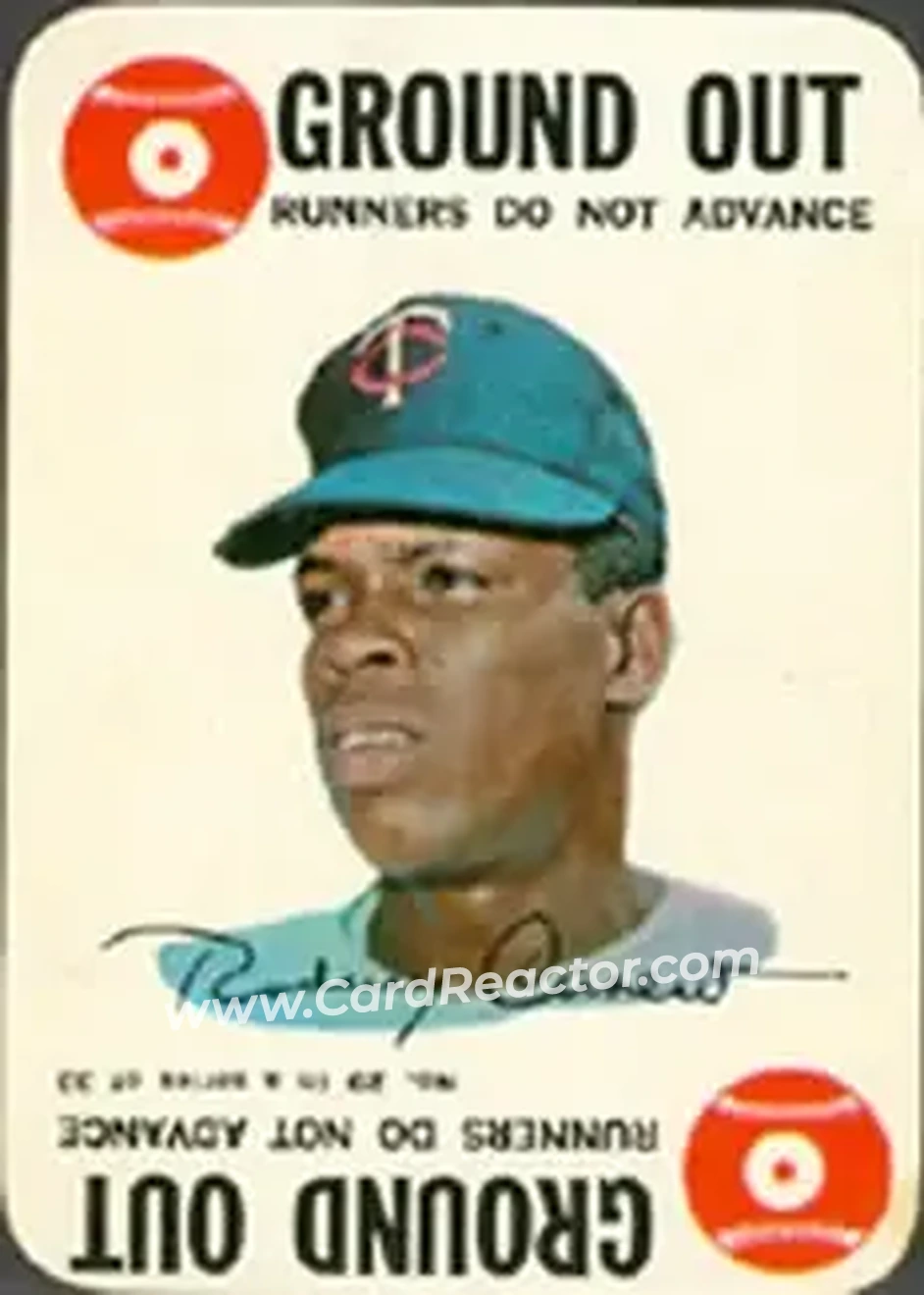 1968 Topps - Game #29 - Rod Carew - Minnesota Twins - Front 1968 Topps - Game #29 - Rod Carew - Minnesota Twins - Front