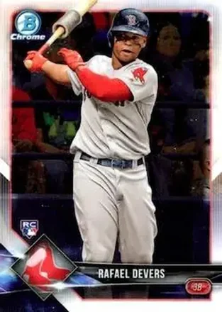2018 Bowman Chrome #8b - Rafael Devers - Boston Red Sox