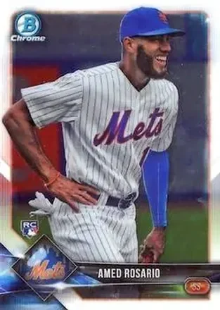 2018 Bowman Chrome #11b - Amed Rosario - New York Mets