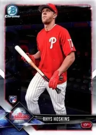 2018 Bowman Chrome #25b - Rhys Hoskins - Philadelphia Phillies