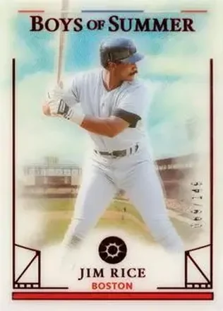2024 Panini Boys of Summer - Red #91 - Jim Rice - Boston Red Sox