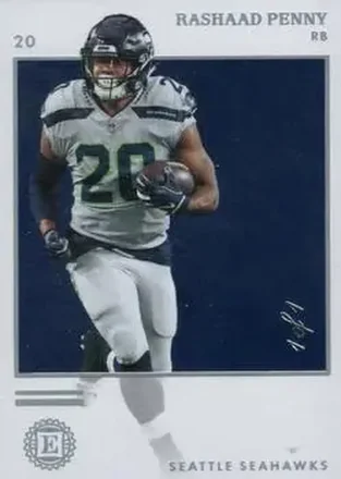 2019 Panini Encased - Diamond #91 - Rashaad Penny - Seattle Seahawks