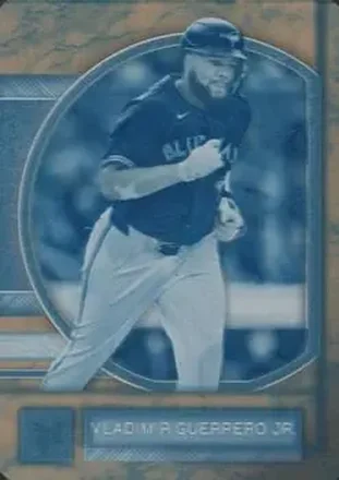 2025 Topps Museum Collection - Printing Plates Cyan #14 - Vladimir Guerrero Jr. - Toronto Blue Jays
