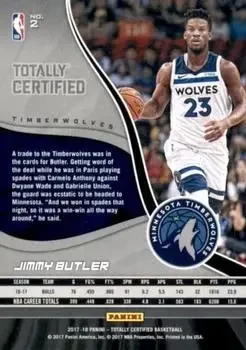 Back of Jimmy Butler
