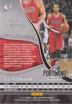 Back of CJ McCollum