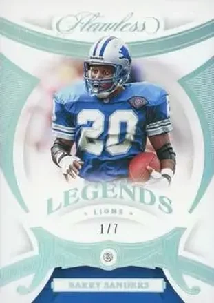 2020 Panini Flawless - Diamonds #86 - Barry Sanders - Detroit Lions