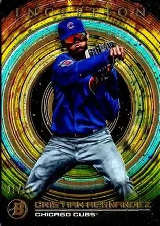 2022 Bowman Inception - Gold Foil #93 - Cristian Hernandez - Chicago Cubs