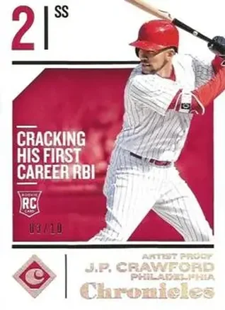 2018 Panini Chronicles - Artist's Proof #44 - J.P. Crawford - Philadelphia Phillies