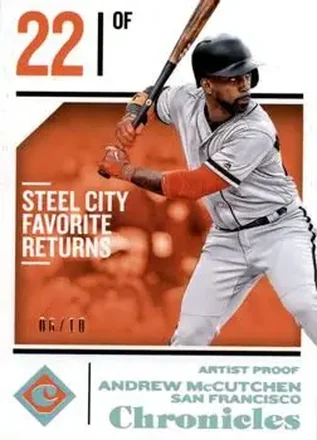 2018 Panini Chronicles - Artist's Proof #53 - Andrew McCutchen - San Francisco Giants