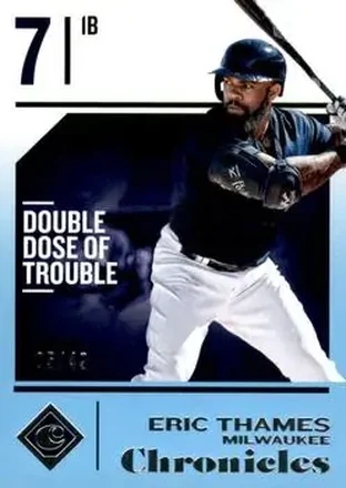 2018 Panini Chronicles - Blue #31 - Eric Thames - Milwaukee Brewers