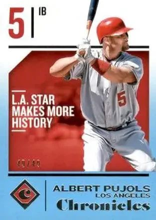 2018 Panini Chronicles - Blue #51 - Albert Pujols - Los Angeles Angels