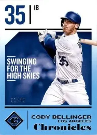 2018 Panini Chronicles - Blue #56 - Cody Bellinger - Los Angeles Dodgers