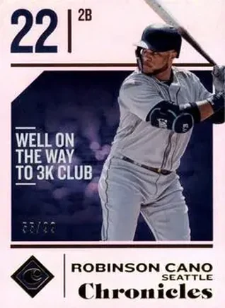 2018 Panini Chronicles - Holo Gold #14 - Robinson Cano - Seattle Mariners