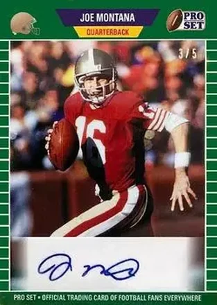 2021 Pro Set Sports - Emerald #PSA-JM1 - Joe Montana - San Francisco 49ers