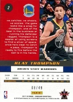 Back of Klay Thompson